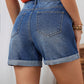 SHEIN -  Distressed Cuffed Denim Shorts