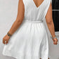 SHEIN - Wrap Over Texture Fabric Dress