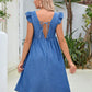 SHEIN -  V Neck Backless Loose Maternity Dress