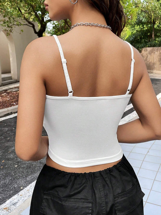 SHEIN -  Sexy Slim Fit Spaghetti Strap Tank Top