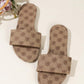 SHEIN - Round Toe Plaid Slide Slipper
