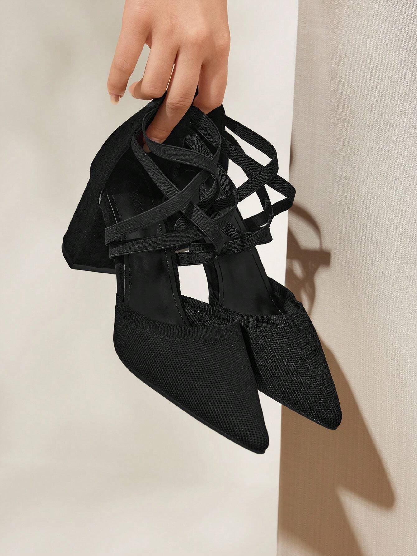 SHEIN - Fashion Point Toe Outdoor Heels