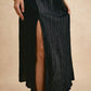 SHEIN - Split Thigh Plisse Skirt