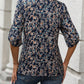 SHEIN - All-over Print Wrap Sleeve Blouse