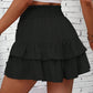 SHEIN -  Pull-On Waist Multi-Layer Ruffle Trim Casual Mini Short
