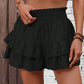 SHEIN -  Pull-On Waist Multi-Layer Ruffle Trim Casual Mini Short