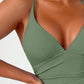 SHEIN - V-Neck Ruched One-Piece Swimsuit