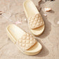 SHEIN - Thick Solid Knotted Mesh Slipper