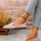 SHEIN - Breathable Hollow Out Casual Flat Loafers