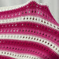 SHEIN - Striped Hollow-Out Knit Top