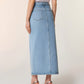 SHEIN - A-Line Long Denim Skirt