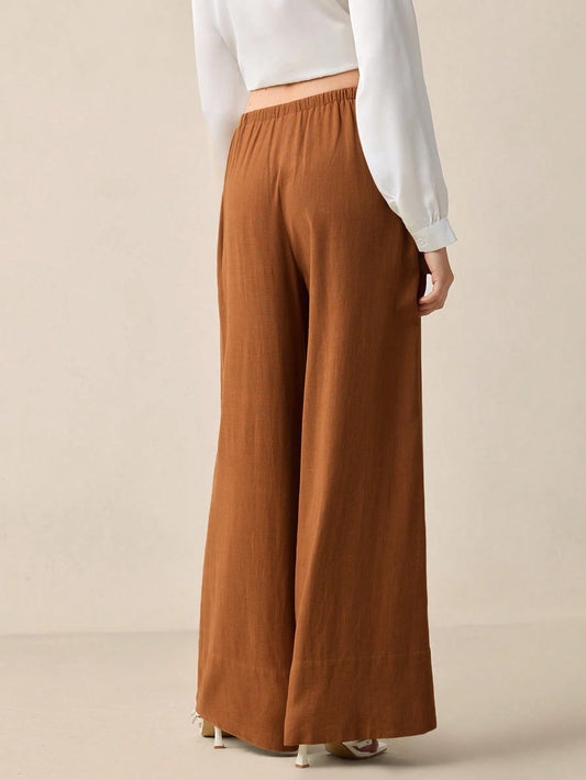 SHEIN - Pants with adjustable elastic waist