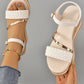 SHEIN -  Gold braided wedge platform sandals