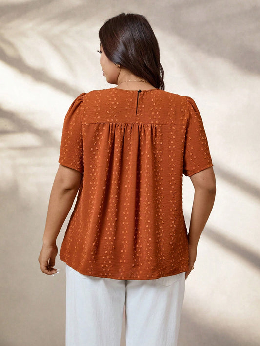 SHEIN - Loose Short Sleeve Basic Color T-Shirt