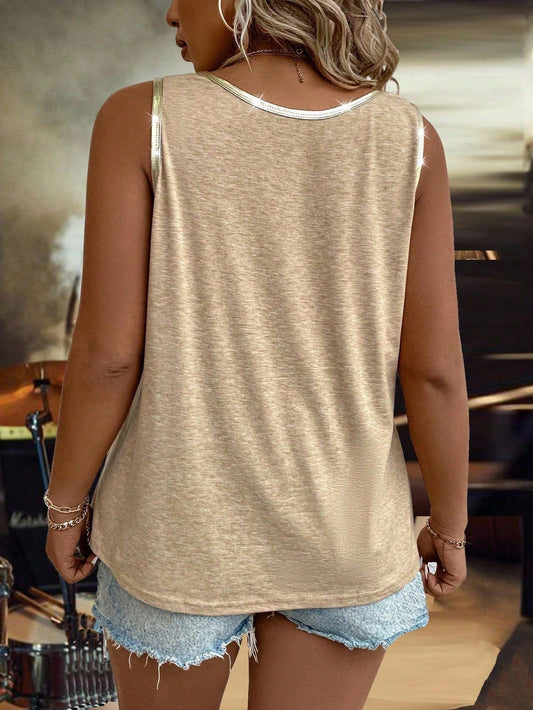 SHEIN - Crew Neck Tank Top