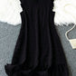 SHEIN - Round Neck Cap Sleeve Dress