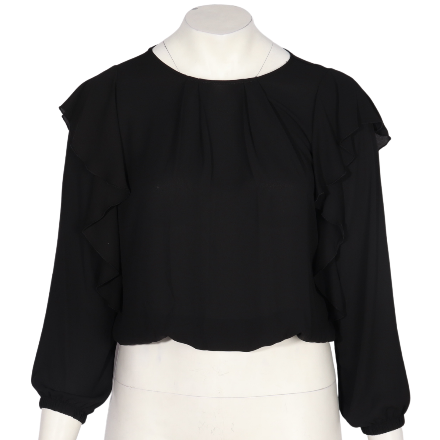 RDL - Ruffle Balloon Sleeve Blouse