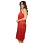 OXXO - V-Neck Contrast Strip Pajama Dress