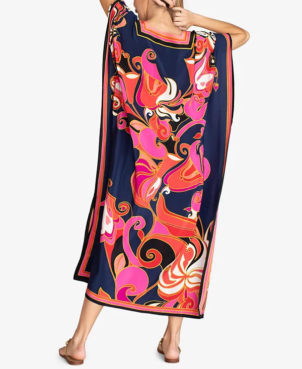 SHEIN - Silk Printed Maxi Dress