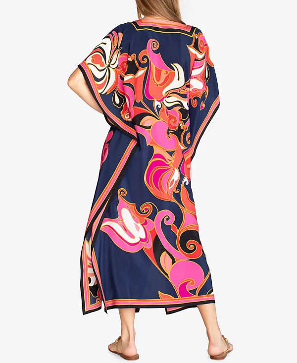 SHEIN - Silk Printed Maxi Dress