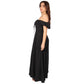 SHEIN - Classic peasant solid long dress