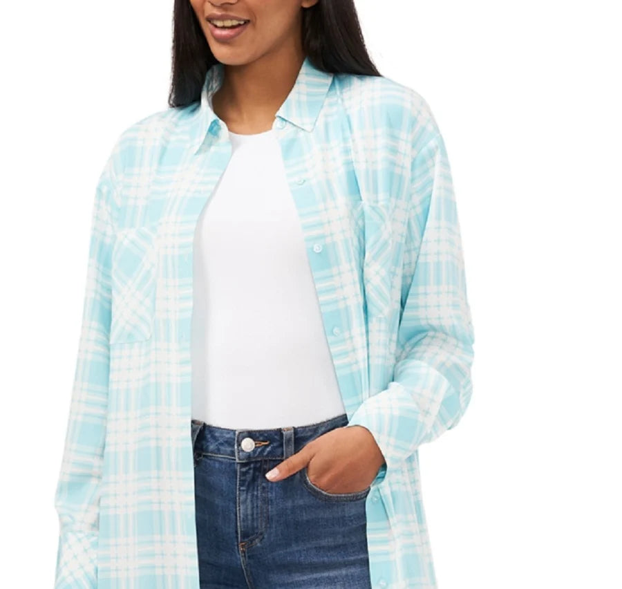 RILEY & RAE - Plaid Midi Shirtdress