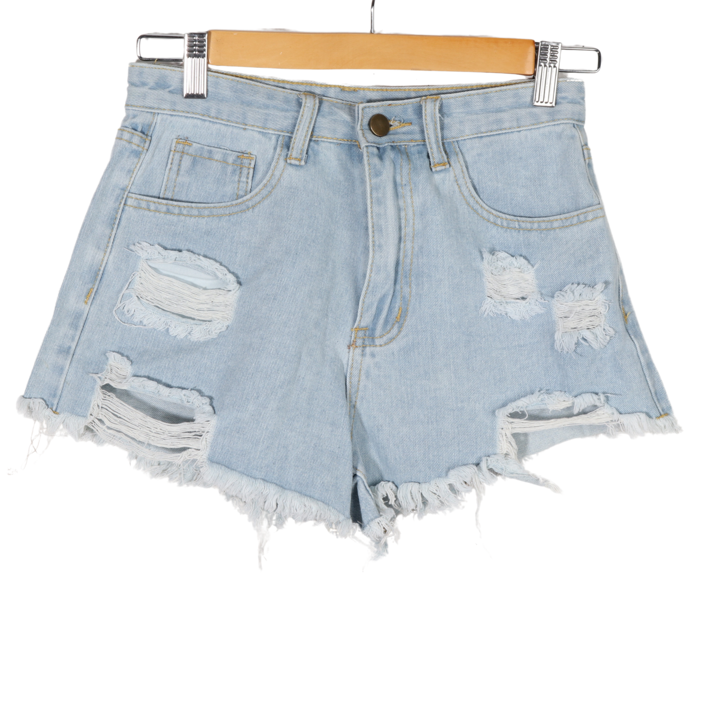 SHEIN - Simple distressed shorts