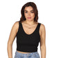 SHEIN - Ribbed v neck classic tank top