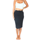 SHEIN - Solid Color Mid-Length Skirt