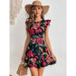 SHEIN - Floral Print Pleated Skirt Dress