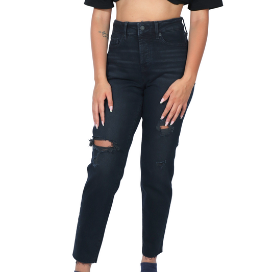OLD NAVY - Straight Button-Fly Cut-Off Jeans