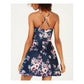 SPEECHLESS - Floral Halter Short Fit + Flare Dress