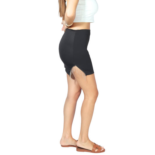 SHEIN - Skirt with Allurite Rhinestone