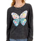 REBELLIOUS ONE - Butterfly Long-Sleeve Blouse