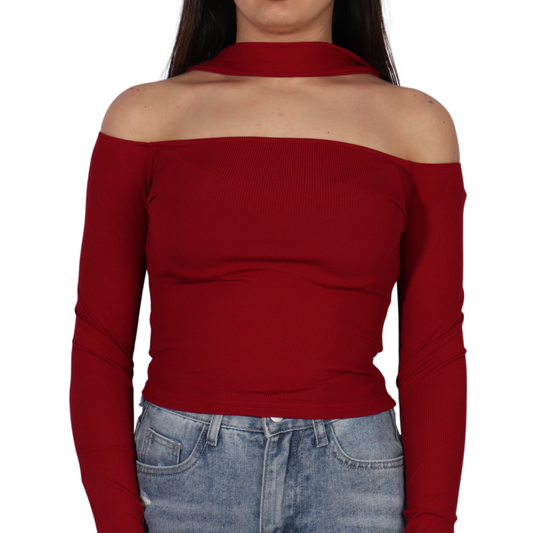 SHEIN - Ribbed design blouse