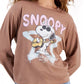 PEANUTS - Snoopy Long-Sleeve Blouse