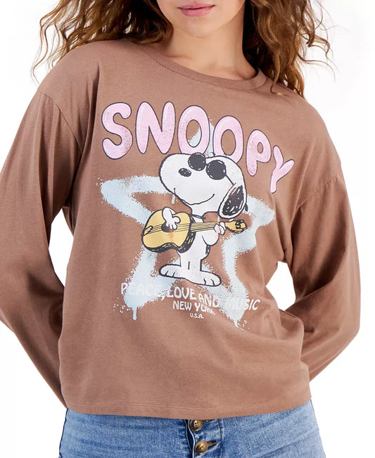 PEANUTS - Snoopy Long-Sleeve Blouse