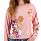 DISNEY -  Floral Mickey Long-Sleeve Blouse