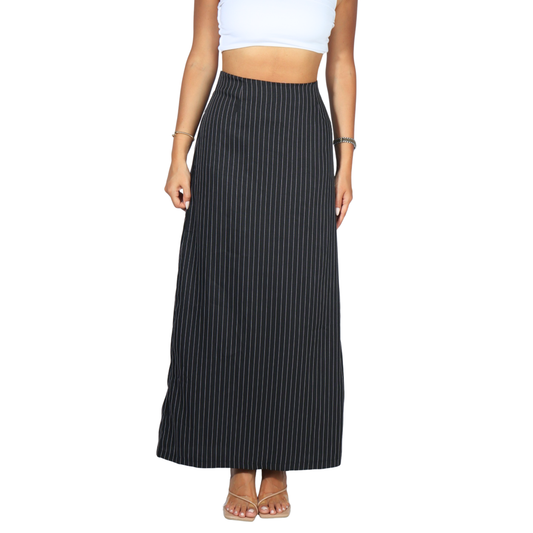 SHEIN - Long Pleated Skirt