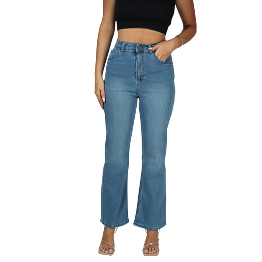 SHEIN - Embroidered Bootcut Jeans