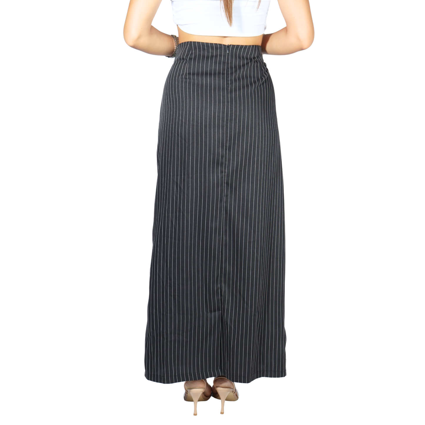SHEIN - Long Pleated Skirt