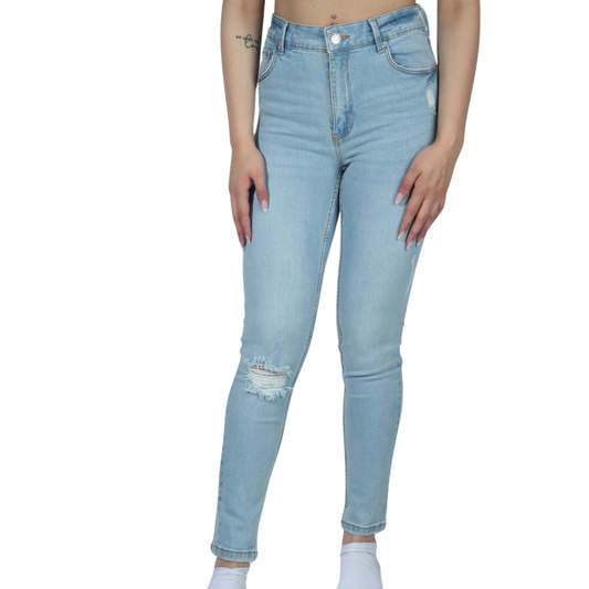 ALCOTT - Skinny distressed denim pants
