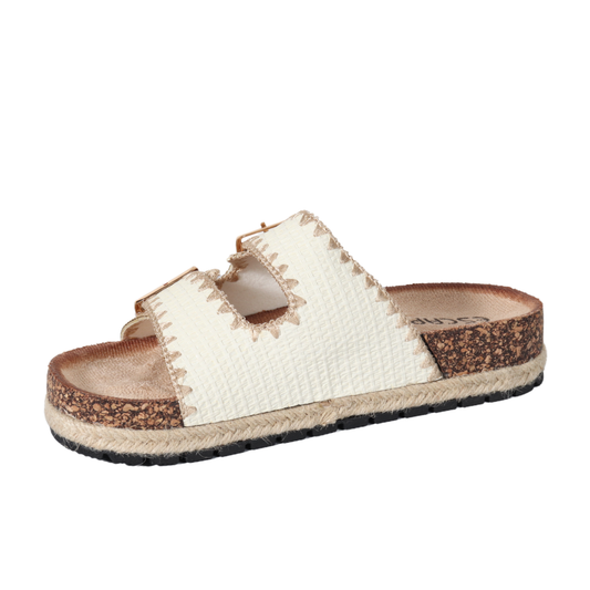 ESCAPE - Buckle stitch weave slippers