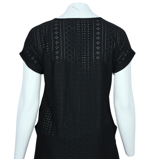 SHEIN - V neck lace design t-shirt