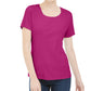 KAREN SCOTT - Short Sleeve Scoop Neck Top
