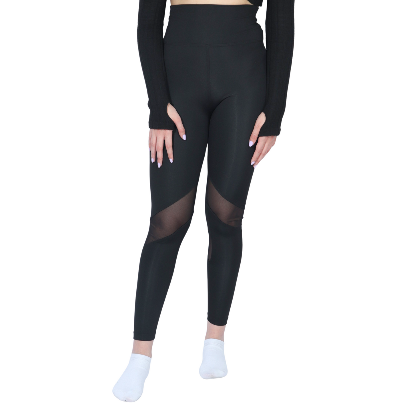 knee Mesh design leggings