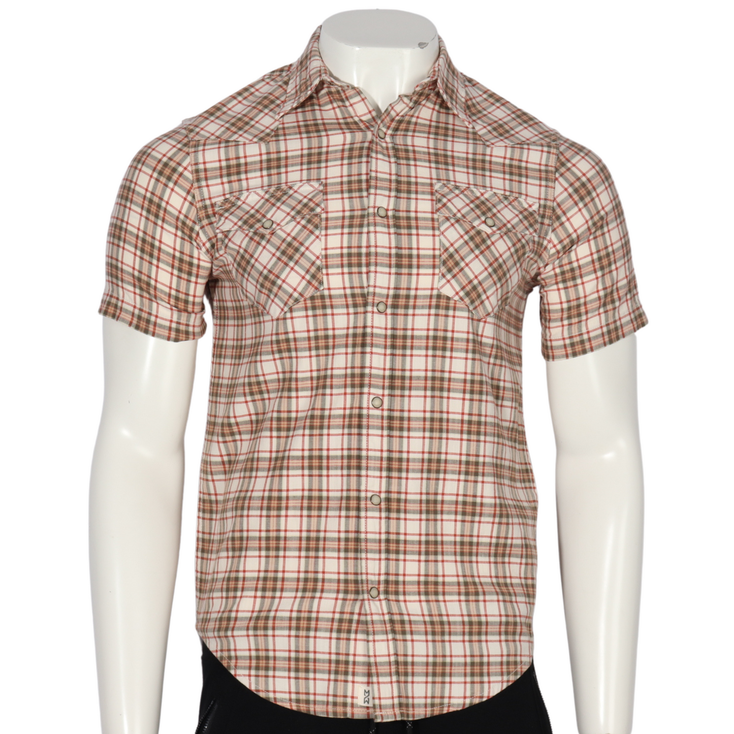 MUTUAL WEAVE - Plaid double pocket shirt