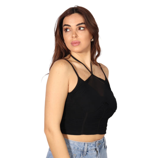 SHEIN - Caged Crop Cami Top