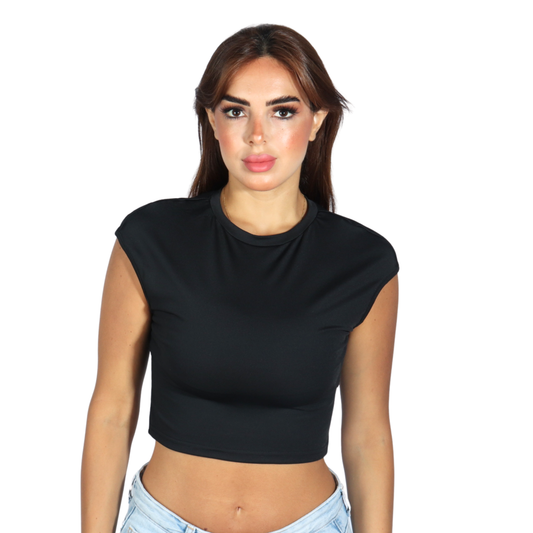 SHEIN - Open Back Solid Blouse