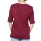 KAREN SCOTT - Cotton cuffed sleeves t-shirt